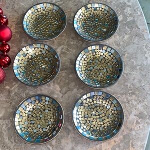 Gold and Silver Mosaic Decor Set